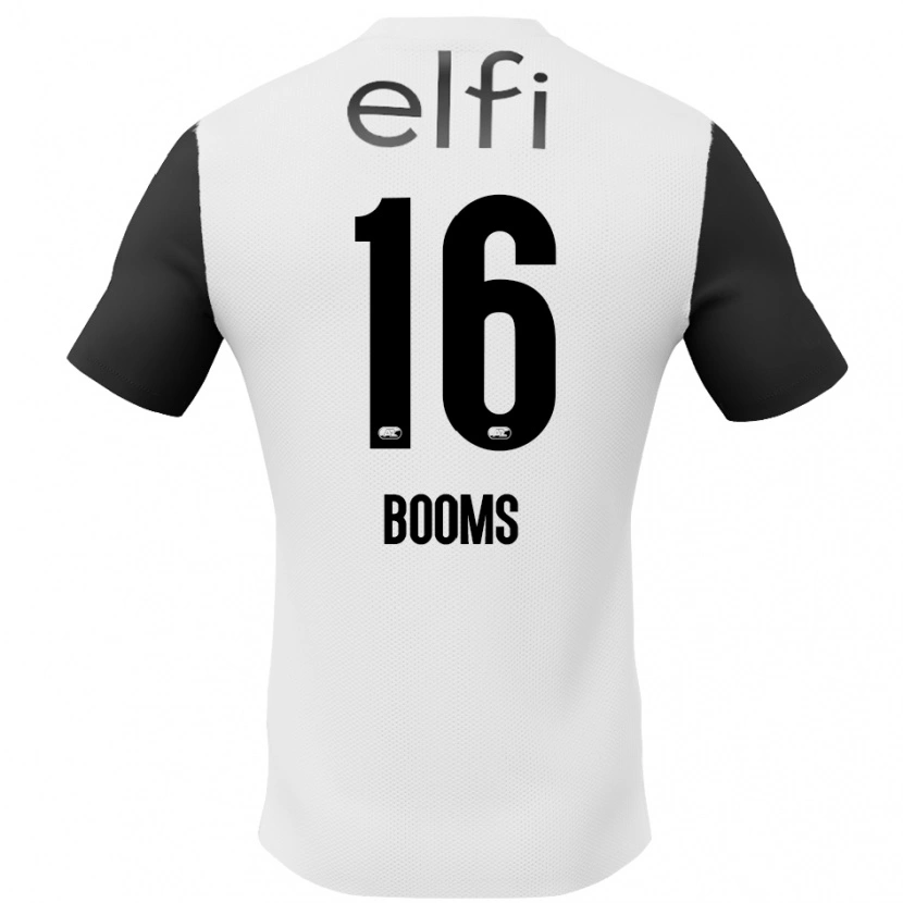 Danxen Børn Trinette Booms #16 Hvid Sort Udebane Spillertrøjer 2024/25 Trøje T-Shirt