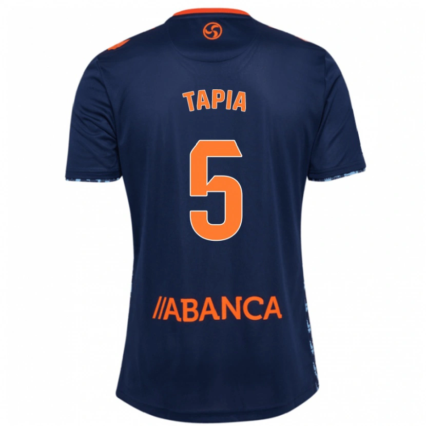 Danxen Børn Renato Tapia #5 Marineblå Udebane Spillertrøjer 2024/25 Trøje T-Shirt