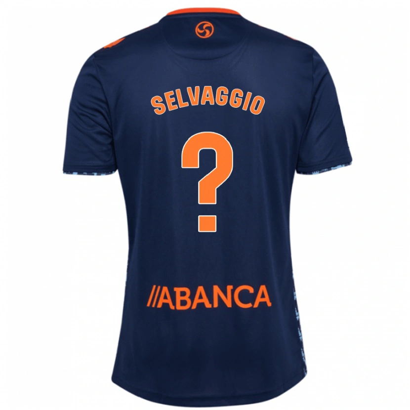 Danxen Børn Nico Selvaggio #0 Marineblå Udebane Spillertrøjer 2024/25 Trøje T-Shirt