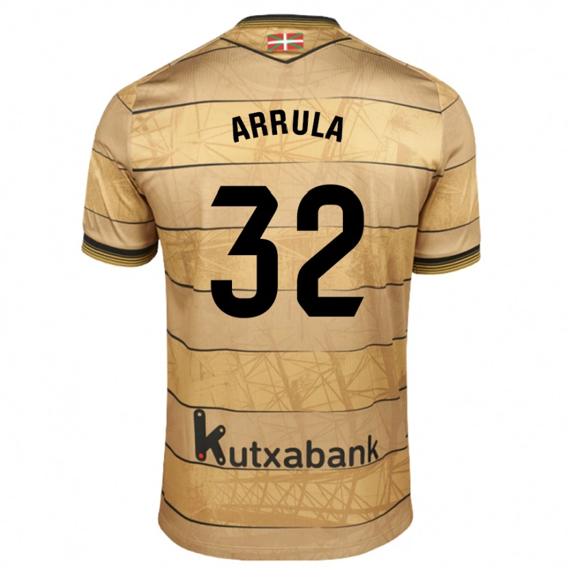 Danxen Børn Julia Arrula #32 Brun Udebane Spillertrøjer 2024/25 Trøje T-Shirt