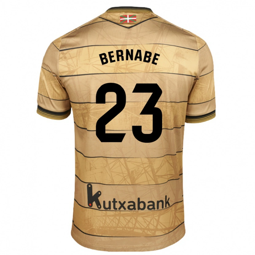 Danxen Børn Alejandra Bernabé De Santiago #23 Brun Udebane Spillertrøjer 2024/25 Trøje T-Shirt