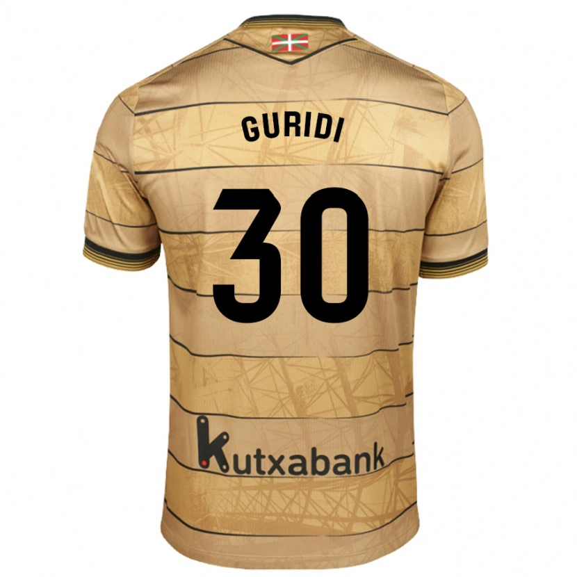 Danxen Børn Elene Guridi Mesonero #30 Brun Udebane Spillertrøjer 2024/25 Trøje T-Shirt
