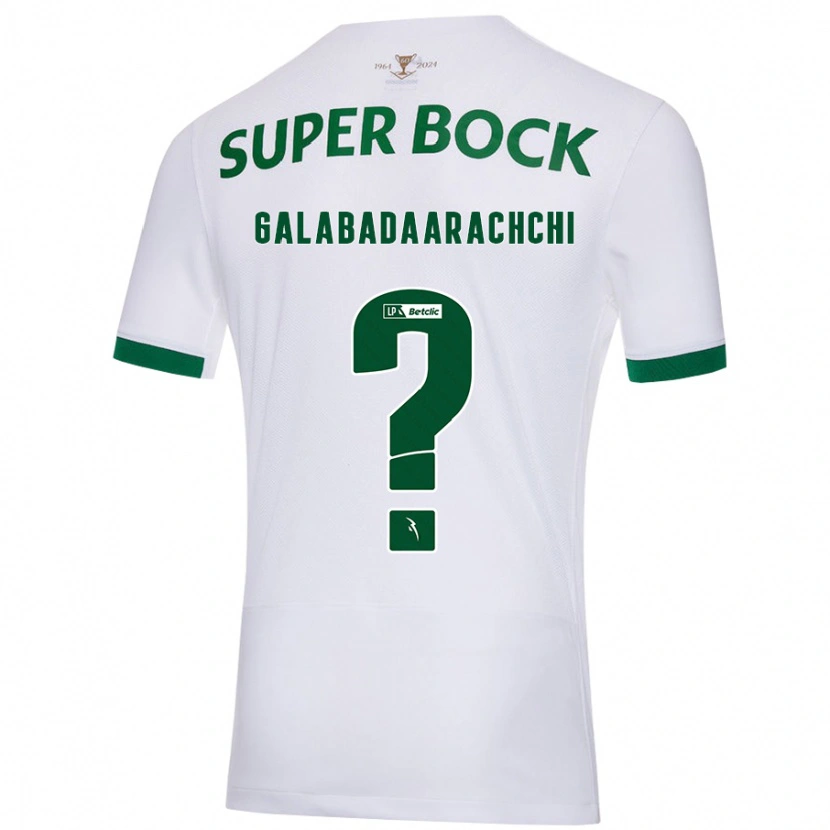 Danxen Børn Jacynta Galabadaarachchi #0 Hvid Grøn Udebane Spillertrøjer 2024/25 Trøje T-Shirt