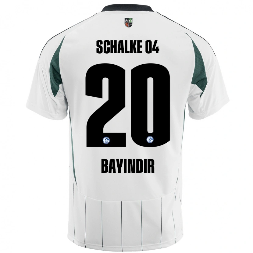 Danxen Børn Aris Bayindir #20 Hvid Grøn Udebane Spillertrøjer 2024/25 Trøje T-Shirt