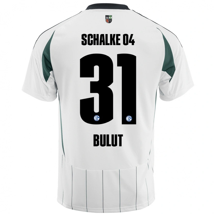 Danxen Børn Taylan Bulut #31 Hvid Grøn Udebane Spillertrøjer 2024/25 Trøje T-Shirt