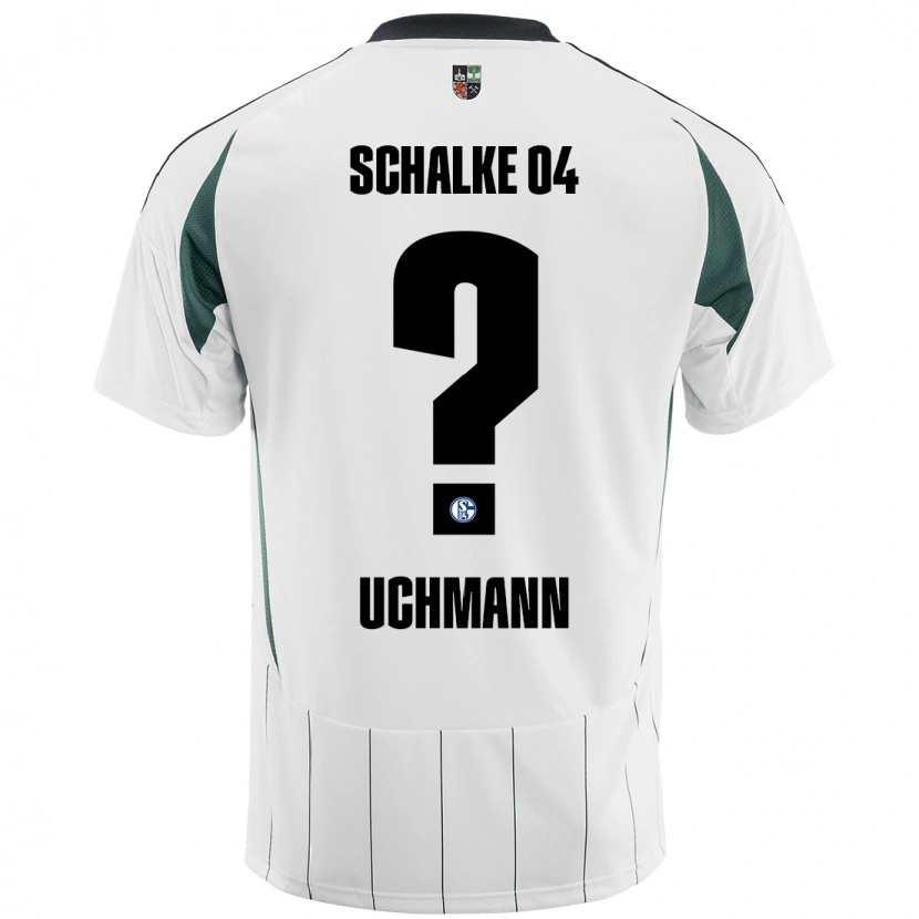 Danxen Børn Ty Uchmann #0 Hvid Grøn Udebane Spillertrøjer 2024/25 Trøje T-Shirt