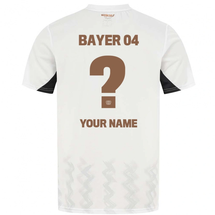 Danxen Børn Dit Navn #0 Hvid Sort Udebane Spillertrøjer 2024/25 Trøje T-Shirt