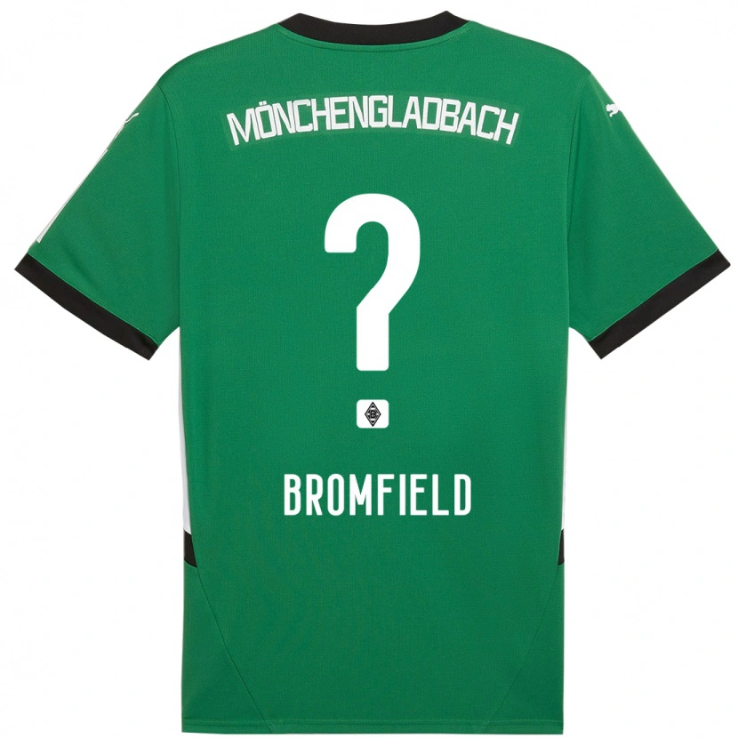 Danxen Børn Rio Bromfield #0 Grøn Hvid Udebane Spillertrøjer 2024/25 Trøje T-Shirt