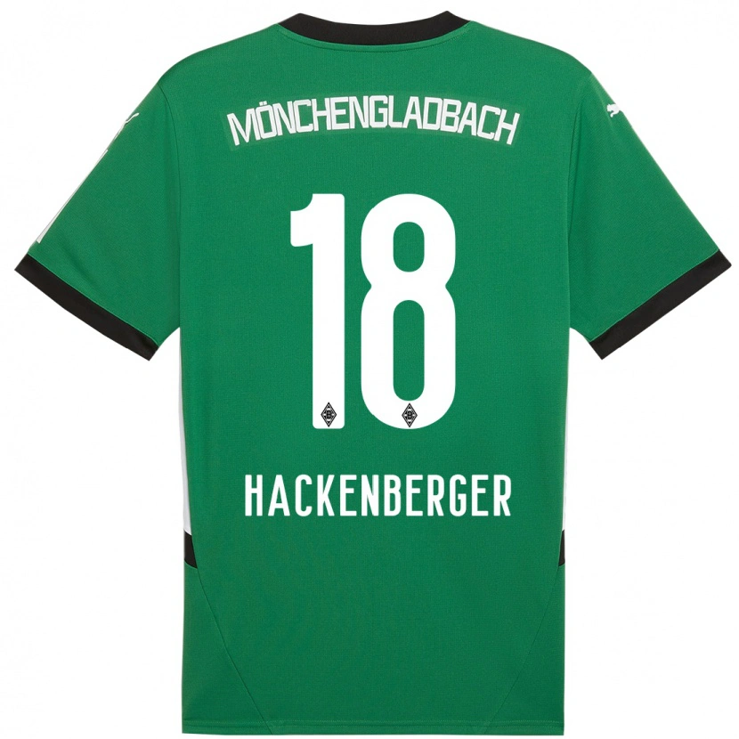 Danxen Børn Jessica Hackenberger #18 Grøn Hvid Udebane Spillertrøjer 2024/25 Trøje T-Shirt