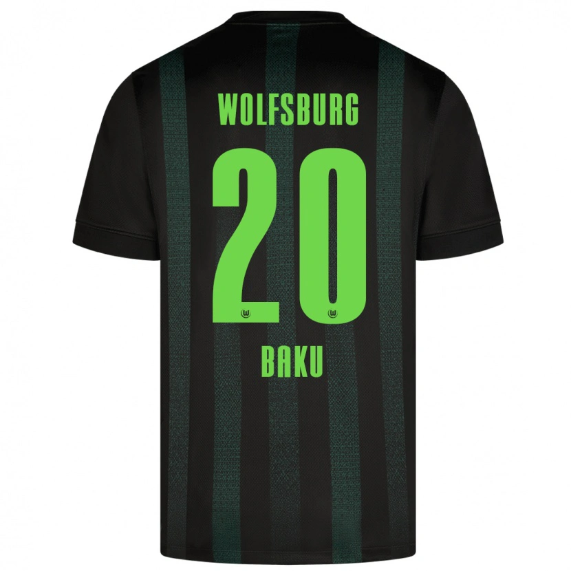 Danxen Børn Ridle Baku #20 Mørkegrøn Udebane Spillertrøjer 2024/25 Trøje T-Shirt