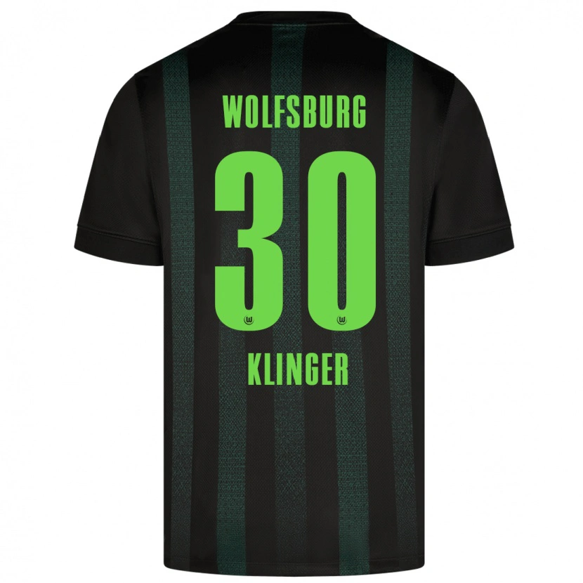 Danxen Børn Niklas Klinger #30 Mørkegrøn Udebane Spillertrøjer 2024/25 Trøje T-Shirt