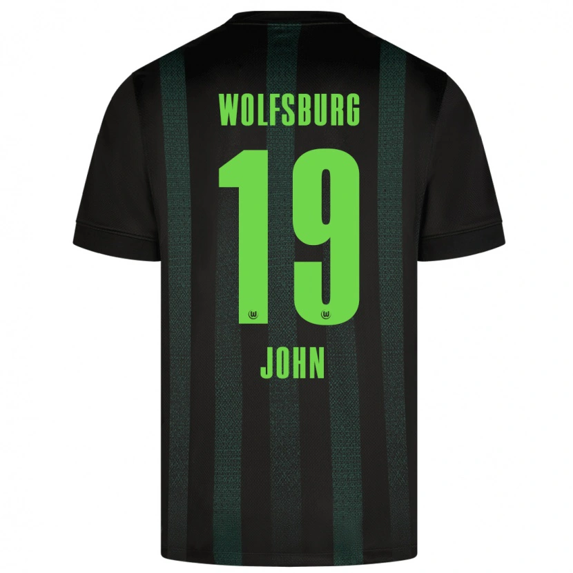 Danxen Børn Michael John #19 Mørkegrøn Udebane Spillertrøjer 2024/25 Trøje T-Shirt
