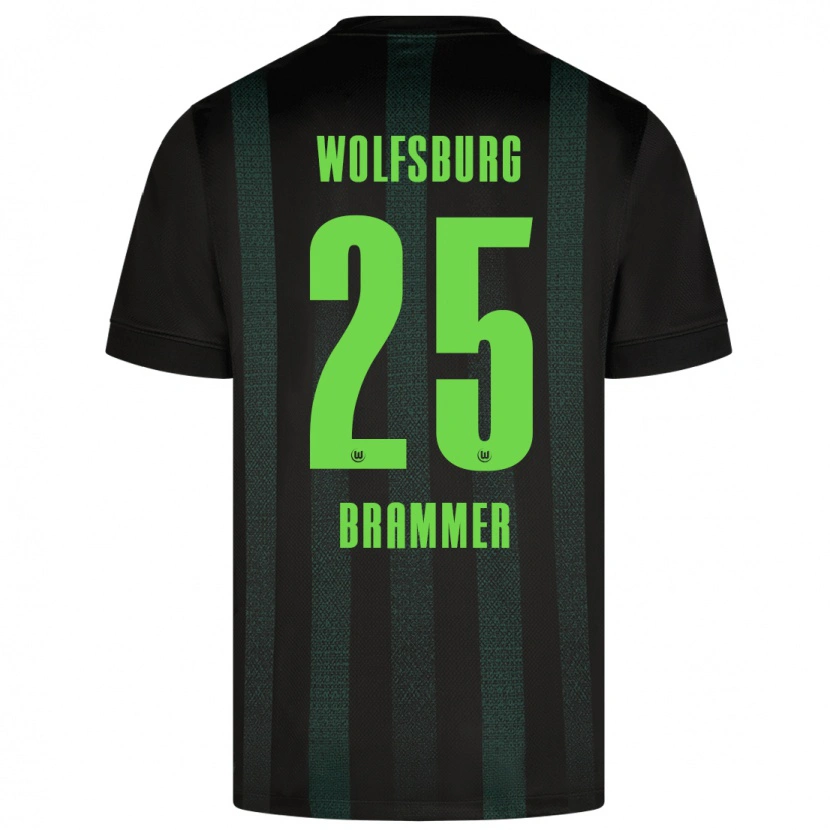 Danxen Børn Ole Brammer #25 Mørkegrøn Udebane Spillertrøjer 2024/25 Trøje T-Shirt
