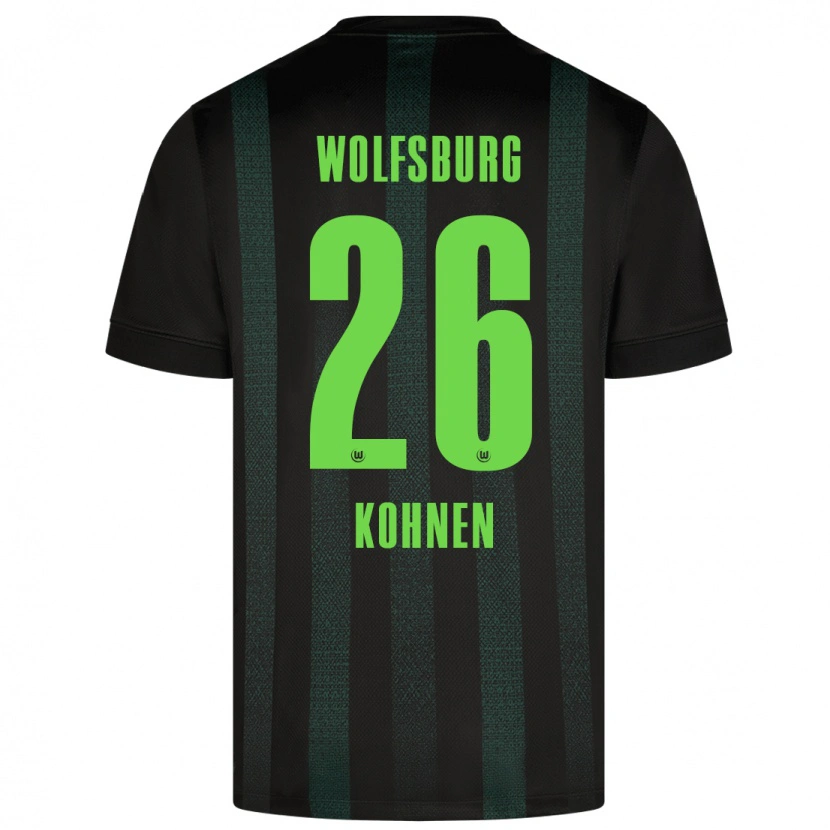 Danxen Børn Ben Kohnen #26 Mørkegrøn Udebane Spillertrøjer 2024/25 Trøje T-Shirt