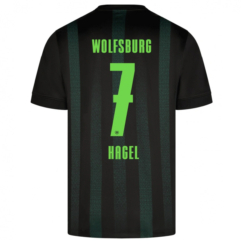 Danxen Børn Chantal Hagel #7 Mørkegrøn Udebane Spillertrøjer 2024/25 Trøje T-Shirt