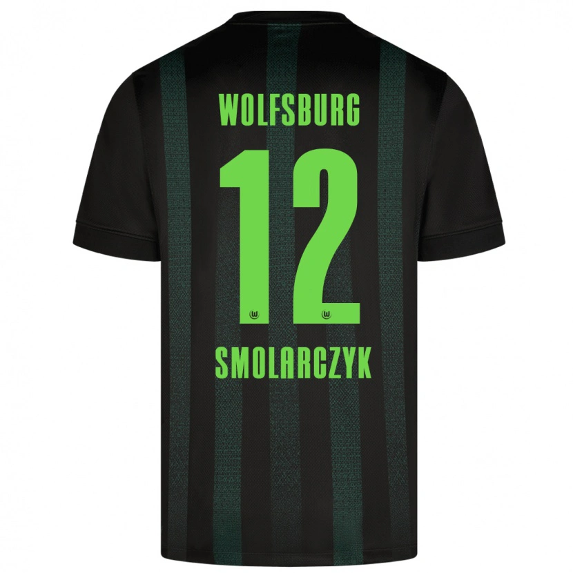 Danxen Børn Nelly Smolarczyk #12 Mørkegrøn Udebane Spillertrøjer 2024/25 Trøje T-Shirt