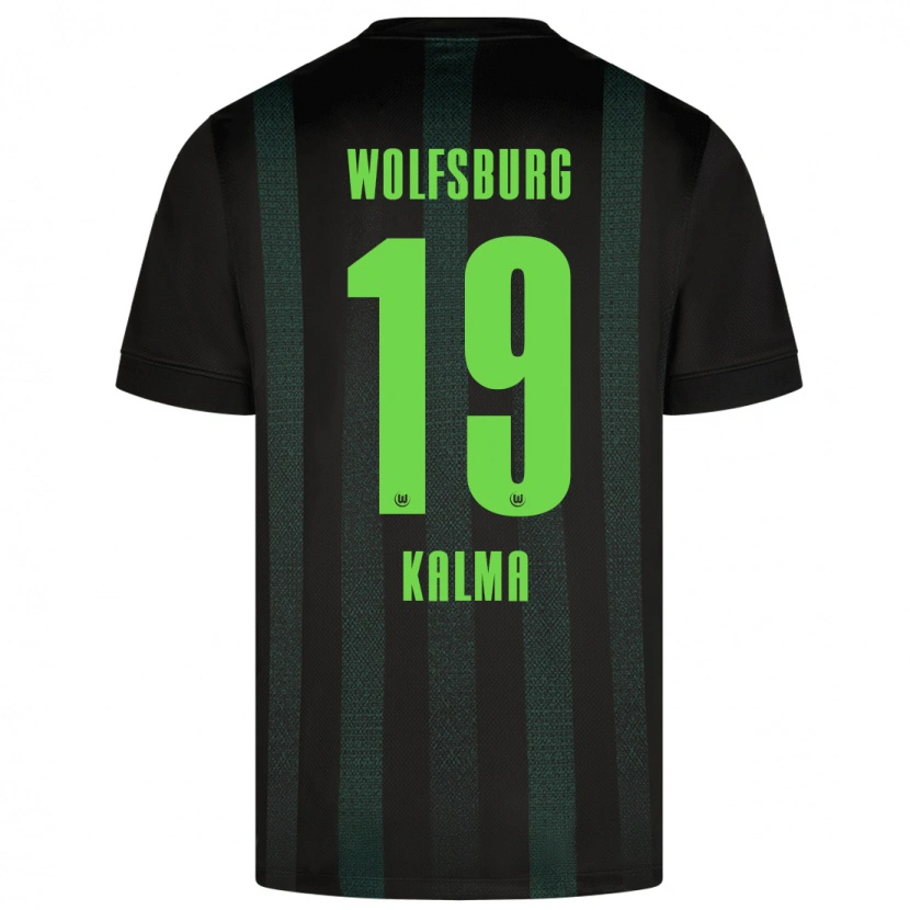 Danxen Børn Fenna Kalma #19 Mørkegrøn Udebane Spillertrøjer 2024/25 Trøje T-Shirt