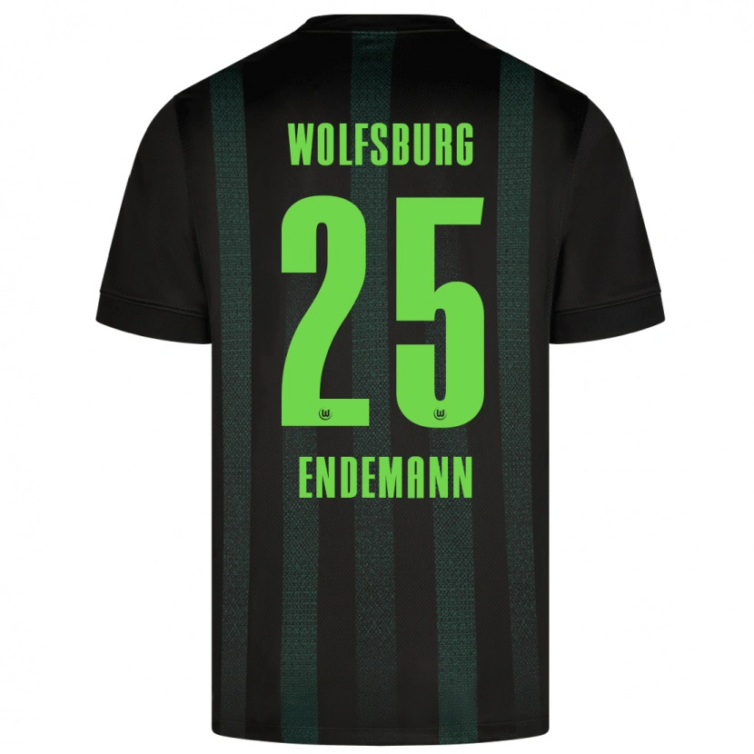 Danxen Børn Vivien Endemann #25 Mørkegrøn Udebane Spillertrøjer 2024/25 Trøje T-Shirt