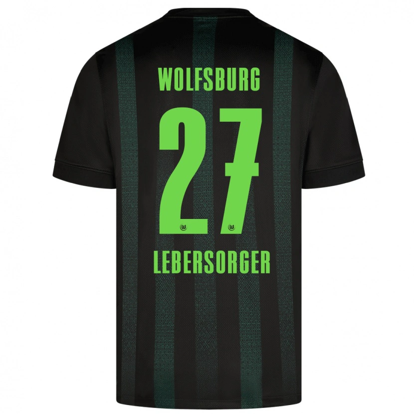 Danxen Børn Kevin Lebersorger #27 Mørkegrøn Udebane Spillertrøjer 2024/25 Trøje T-Shirt