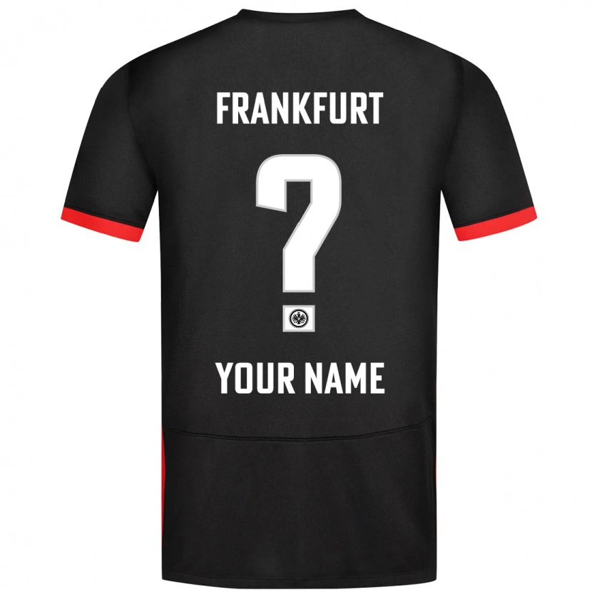 Danxen Børn Dit Navn #0 Sort Udebane Spillertrøjer 2024/25 Trøje T-Shirt