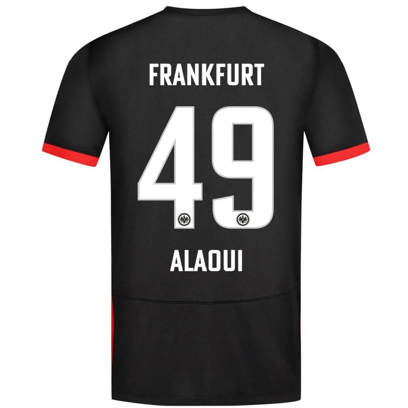 Danxen Børn Anas Alaoui #49 Sort Udebane Spillertrøjer 2024/25 Trøje T-Shirt