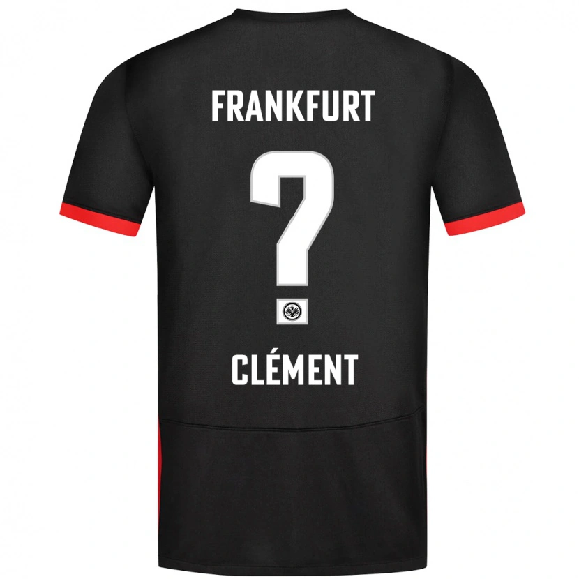 Danxen Børn Noah Clément #0 Sort Udebane Spillertrøjer 2024/25 Trøje T-Shirt