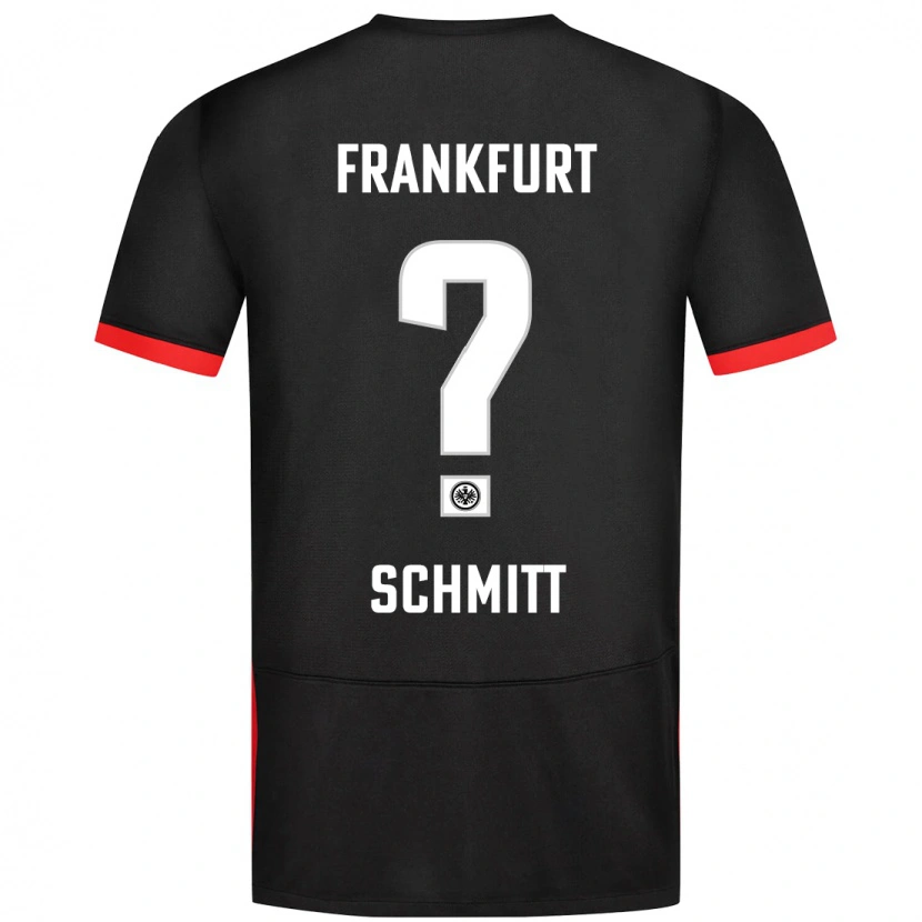 Danxen Børn Jonathan Schmitt #0 Sort Udebane Spillertrøjer 2024/25 Trøje T-Shirt