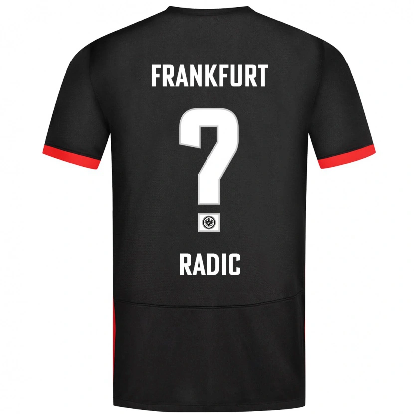 Danxen Børn Luka Radic #0 Sort Udebane Spillertrøjer 2024/25 Trøje T-Shirt
