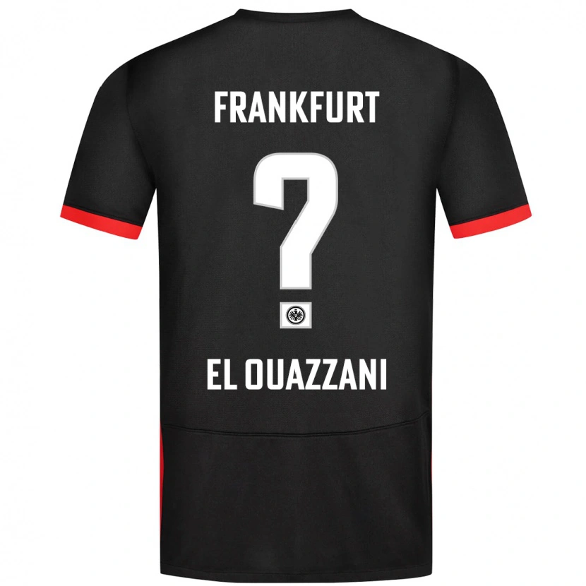 Danxen Børn Nadir El Ouazzani #0 Sort Udebane Spillertrøjer 2024/25 Trøje T-Shirt
