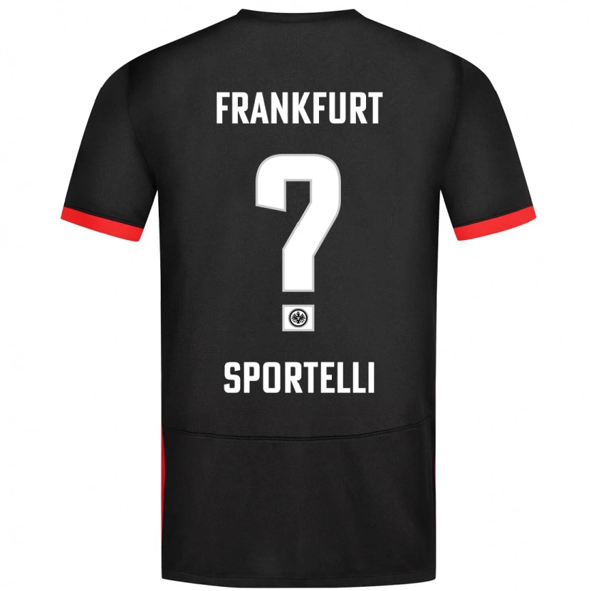 Danxen Børn Flavio Sportelli #0 Sort Udebane Spillertrøjer 2024/25 Trøje T-Shirt