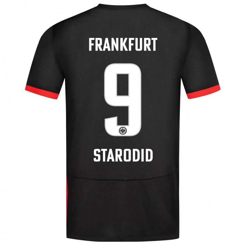 Danxen Børn Daniel Starodid #9 Sort Udebane Spillertrøjer 2024/25 Trøje T-Shirt