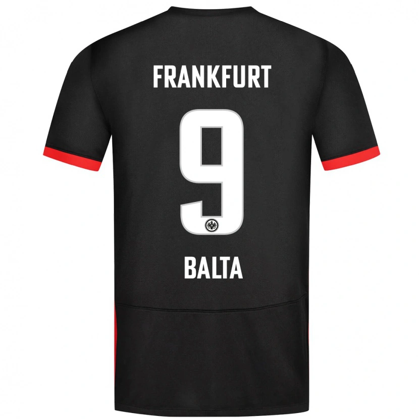 Danxen Børn Sahin Balta #9 Sort Udebane Spillertrøjer 2024/25 Trøje T-Shirt