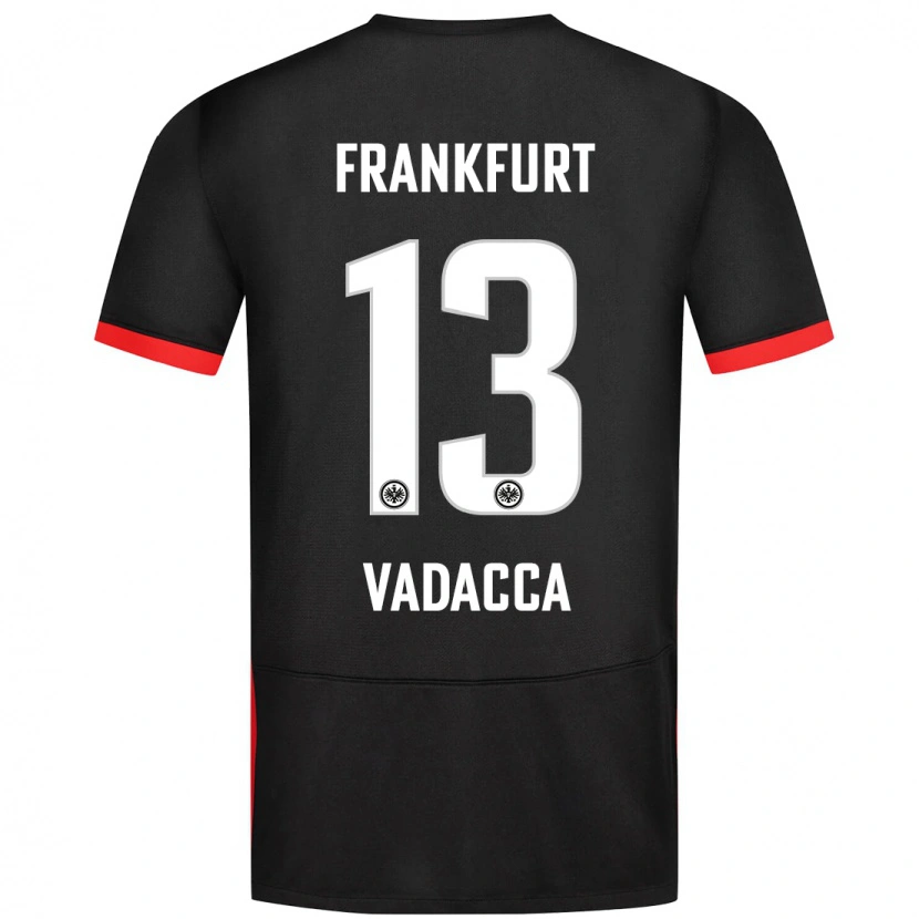 Danxen Børn Gianni Vadacca #13 Sort Udebane Spillertrøjer 2024/25 Trøje T-Shirt