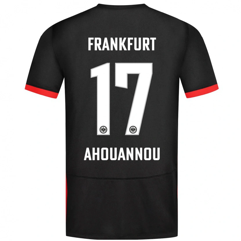 Danxen Børn Yannis Ahouannou #17 Sort Udebane Spillertrøjer 2024/25 Trøje T-Shirt