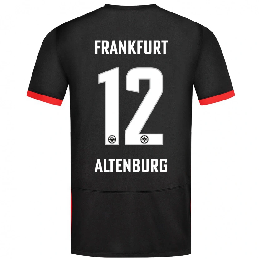 Danxen Børn Lina Altenburg #12 Sort Udebane Spillertrøjer 2024/25 Trøje T-Shirt
