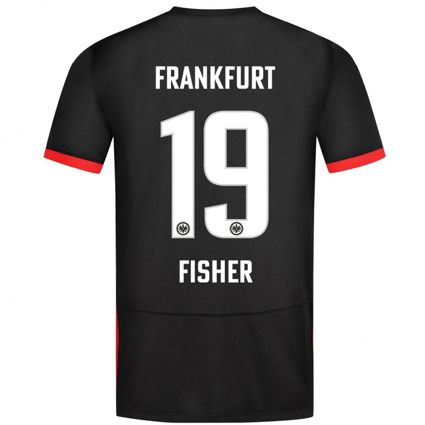 Danxen Børn Ben-Luca Fisher #19 Sort Udebane Spillertrøjer 2024/25 Trøje T-Shirt
