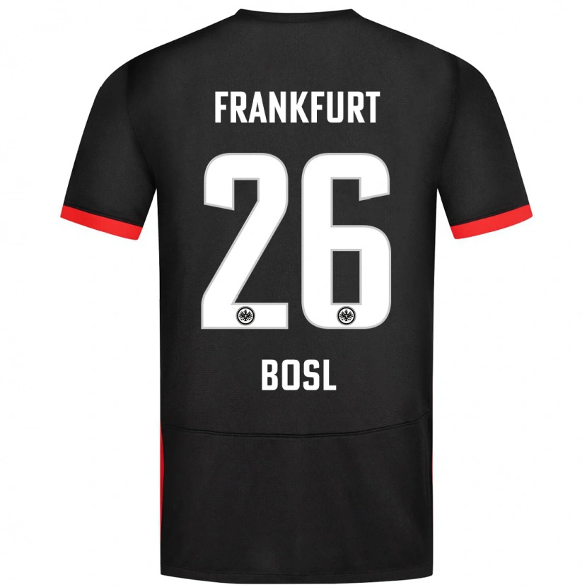 Danxen Børn Cara Bosl #26 Sort Udebane Spillertrøjer 2024/25 Trøje T-Shirt