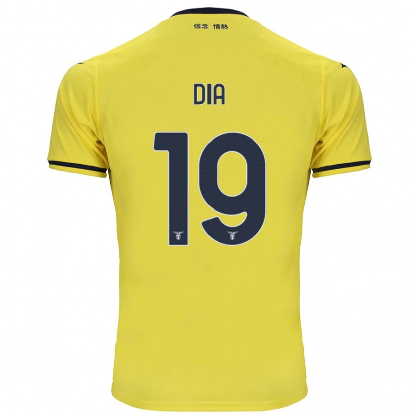 Danxen Børn Boulaye Dia #19 Gul Udebane Spillertrøjer 2024/25 Trøje T-Shirt