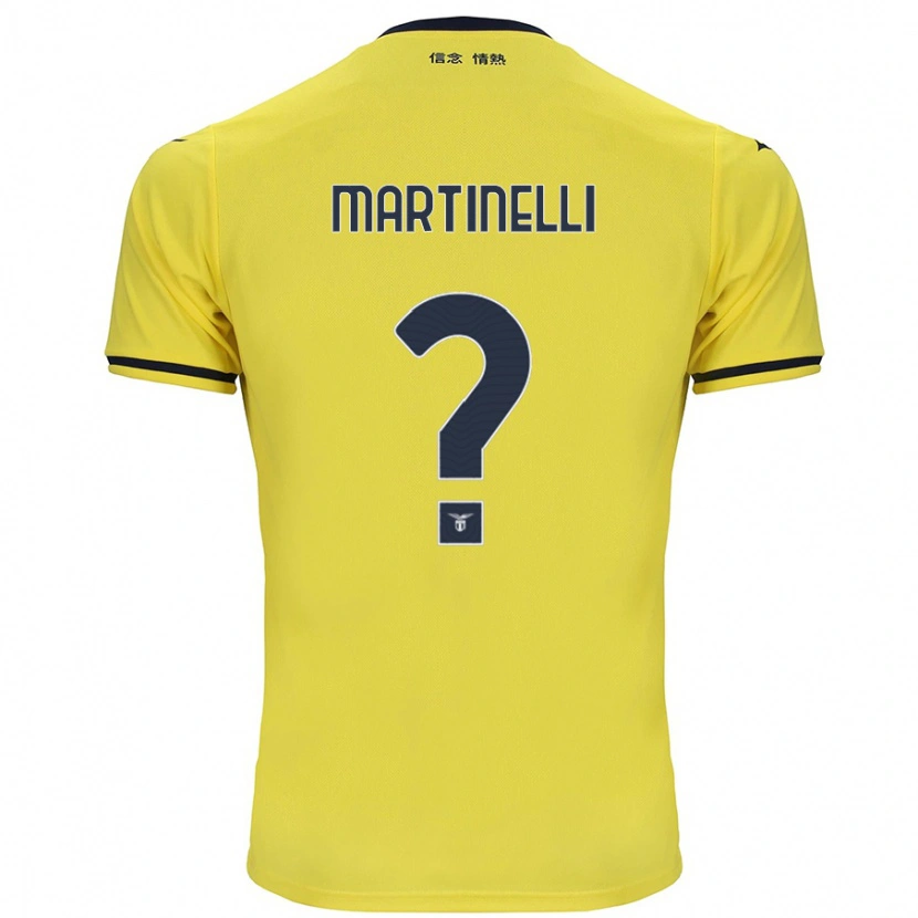 Danxen Børn Leonardo Martinelli #0 Gul Udebane Spillertrøjer 2024/25 Trøje T-Shirt