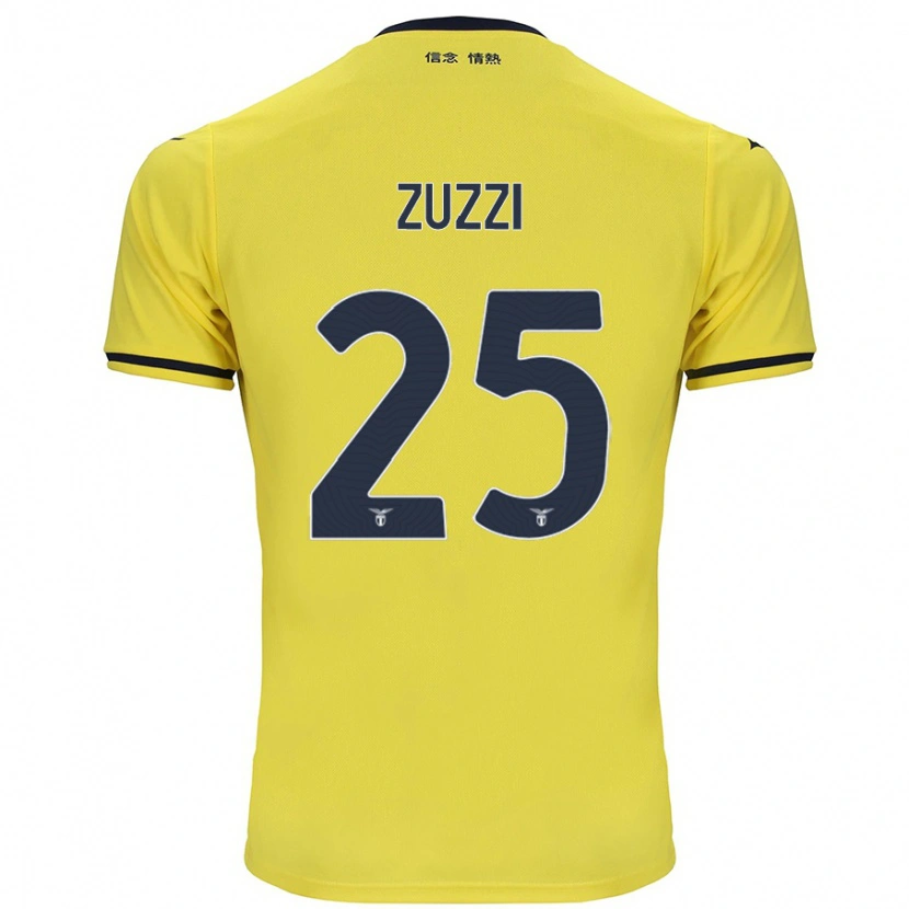 Danxen Børn Giorgia Zuzzi #25 Gul Udebane Spillertrøjer 2024/25 Trøje T-Shirt