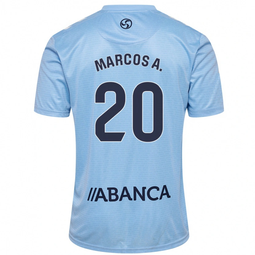 Danxen Mænd Marcos Alonso #20 Blå Rød Hjemmebane Spillertrøjer 2024/25 Trøje T-Shirt