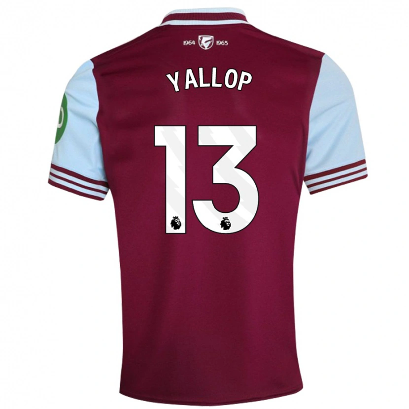 Danxen Mænd Tameka Yallop #13 Mørkerød Hjemmebane Spillertrøjer 2024/25 Trøje T-Shirt