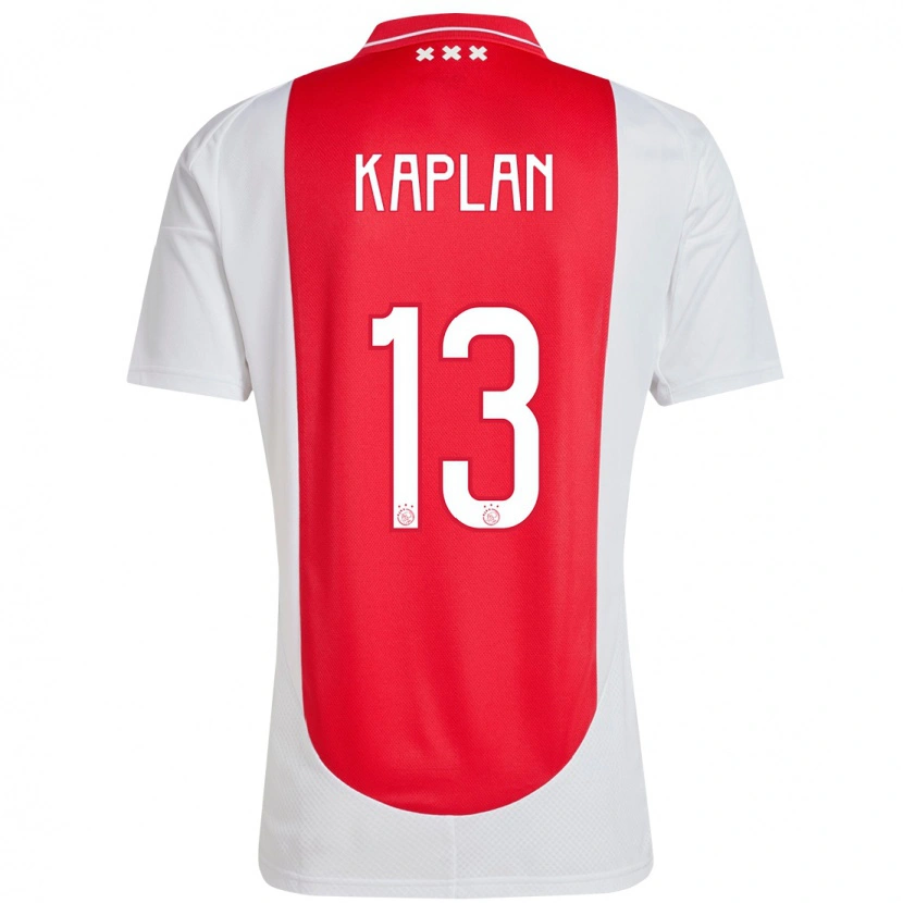 Danxen Mænd Ahmetcan Kaplan #13 Rød Hvid Hjemmebane Spillertrøjer 2024/25 Trøje T-Shirt