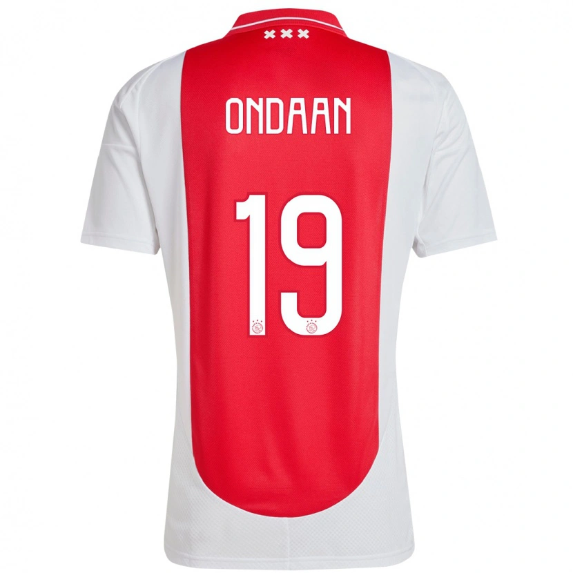 Danxen Mænd Terell Ondaan #19 Rød Hvid Hjemmebane Spillertrøjer 2024/25 Trøje T-Shirt