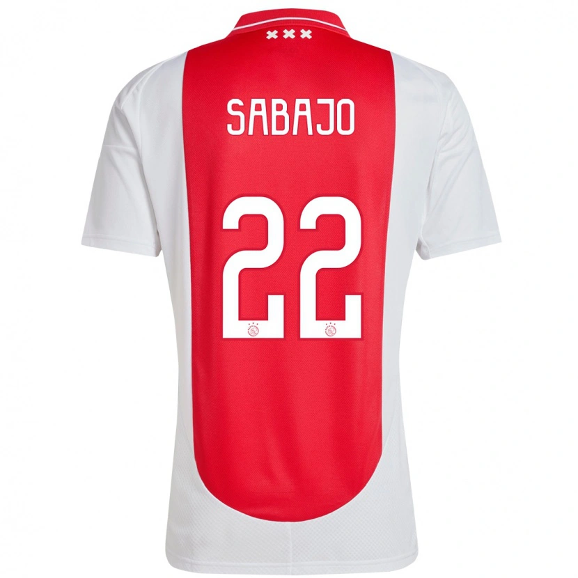 Danxen Mænd Quinty Sabajo #22 Rød Hvid Hjemmebane Spillertrøjer 2024/25 Trøje T-Shirt