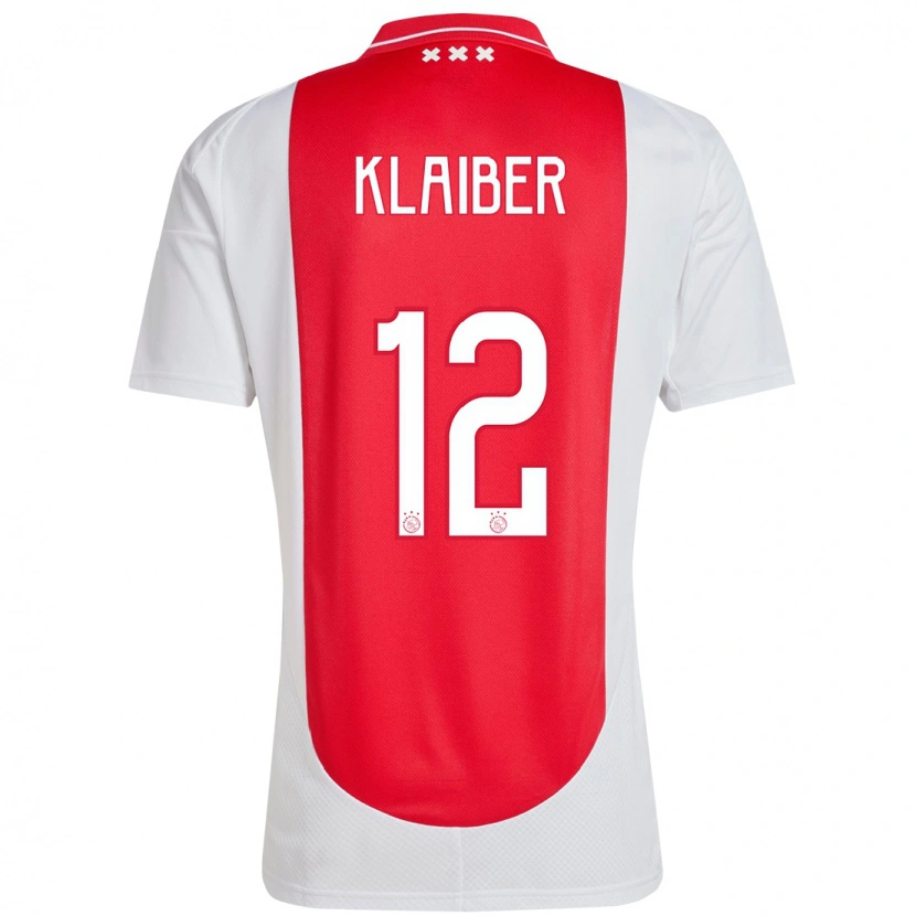 Danxen Mænd Sean Klaiber #12 Rød Hvid Hjemmebane Spillertrøjer 2024/25 Trøje T-Shirt