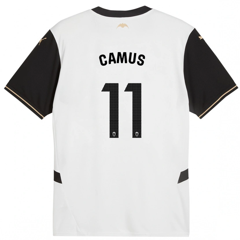 Danxen Mænd Marco Camus #11 Hvid Sort Hjemmebane Spillertrøjer 2024/25 Trøje T-Shirt