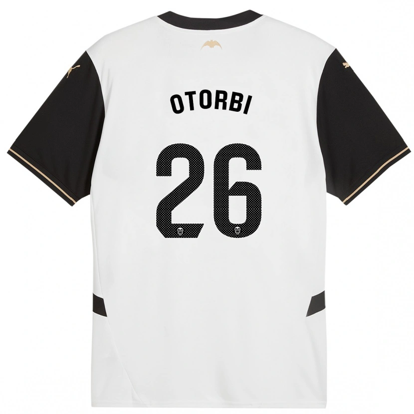 Danxen Mænd David Otorbi #26 Hvid Sort Hjemmebane Spillertrøjer 2024/25 Trøje T-Shirt