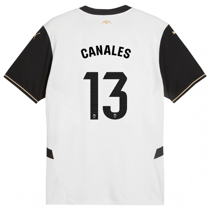 Danxen Mænd Antonia Canales #13 Hvid Sort Hjemmebane Spillertrøjer 2024/25 Trøje T-Shirt