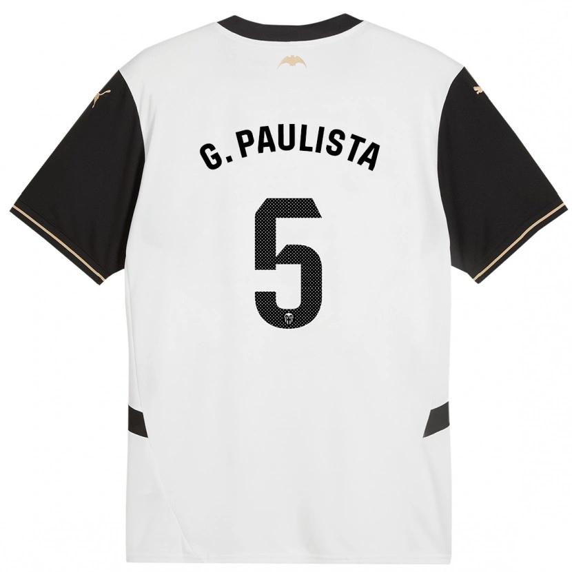 Danxen Mænd Gabriel Paulista #5 Hvid Sort Hjemmebane Spillertrøjer 2024/25 Trøje T-Shirt